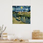 Poster Je vis dans un Van Gogh Down By the River Parody (Cuisine)