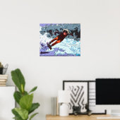 Poster Je vis pour courir - Taie d'oreiller de course de (Bureau à domicile)