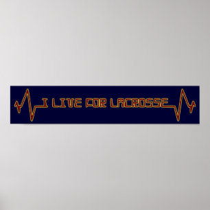 Poster Je vis pour la crosse (rouge)