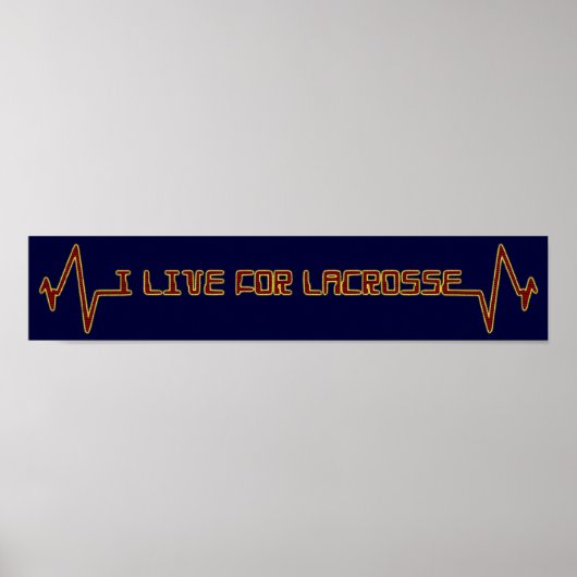 Poster Je vis pour la crosse (rouge) (Devant)