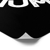 Poster Je Vois Nombreux Gens Drôle Jeu De Dents Foncé BG (Coin)