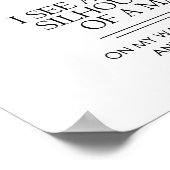 Poster Je Vois un Petit Shillouetto... (Coin)