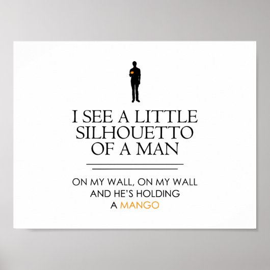 Poster Je Vois un Petit Shillouetto... (Devant)