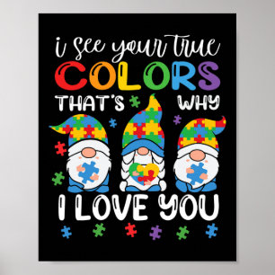 Poster Je vois vos vraies couleurs Gnomes Sensibilisation