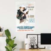 Poster Je voudrais être un homme (Bureau à domicile)