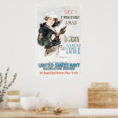 Poster Je voudrais être un homme (Cuisine)