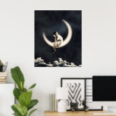 Poster Je vous ai même donné la Lune (Bureau à domicile)