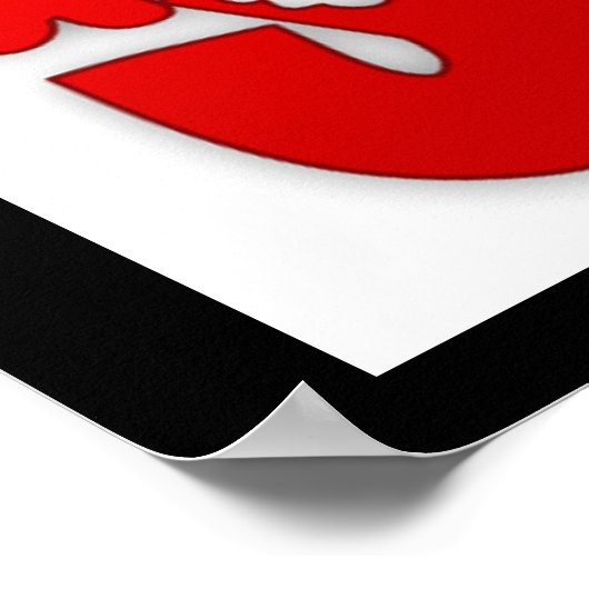 POSTER "JE VOUS AIME" FLEURS SUPER (Coin)