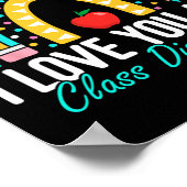 Poster Je Vous Aime Tous Classe Enseignant Rejeté Jour De (Coin)