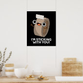 Poster Je vous chante avec Duct Tape Pun Dark BG (Cuisine)