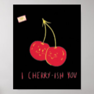 Poster Je vous chéris Saint-Valentin Drôle Mignon Joyeux