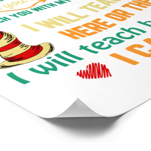 Poster Je Vous Enseignerai Maintenant Sur Zoom Funny Quar (Coin)