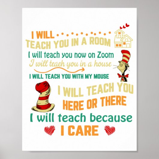 Poster Je Vous Enseignerai Maintenant Sur Zoom Funny Quar (Devant)