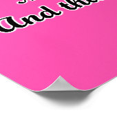 Poster Je Vous Louerai - Psaume 139:14 Silhouette Rose (Coin)