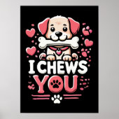 Poster Je vous mâche - Chien Pun Saint Valentin (Devant)