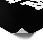 Poster Je Vous Pense Dough Beaucoup Drôle Pun Pain Foncé  (Coin)