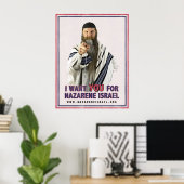 Poster Je vous souhaite pour Nazarene Israel 17x22 (Bureau à domicile)