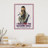 Poster Je vous souhaite pour Nazarene Israel 17x22 (Cuisine)