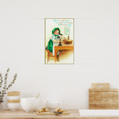 Poster Je vous souhaite une St. Patrick brillante et heur (Cuisine)