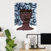 Poster Je Vous Vois - La Matière Des Vies Noires (Bureau à domicile)