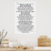 POSTER JE WEZ, (Keuken)