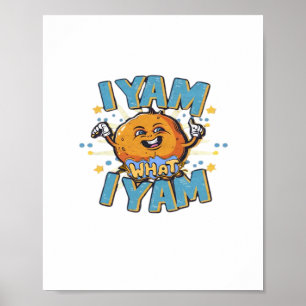 Poster Je Yam Ce Que Je Yam Design Classique Pour Thanksg