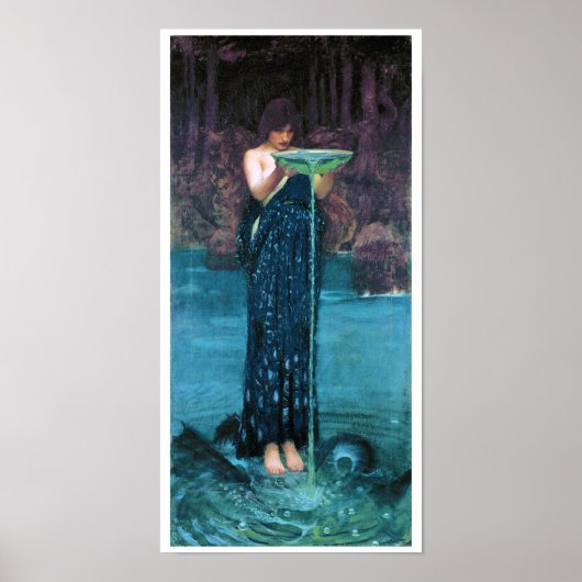 Poster Jealous Circe John William Waterhouse (Devant)