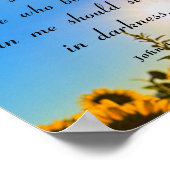 Poster Jean 12:46, Verse de la Bible (Coin)