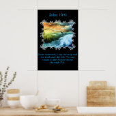 Poster Jean 14:6 Avec des mouettes volant au-dessus de la (Cuisine)