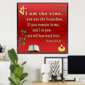 Poster Jean 15:5 (Bureau à domicile)
