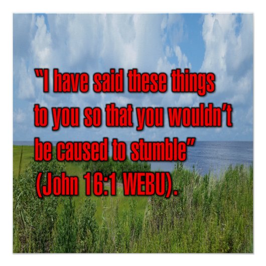 Poster Jean 16:1 WEBU (Devant)