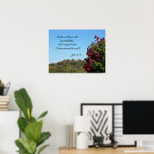 Poster Jean 16:33 Dans le monde vous aurez... (Bureau à domicile)