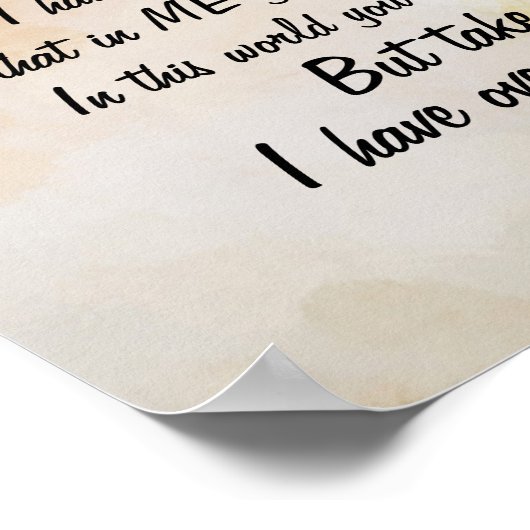 Poster Jean 16:33 J'AI SURMONTÉ le monde! (Coin)