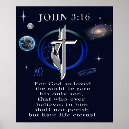 Poster Jean 3:16 (Devant)