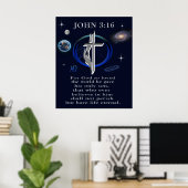 Poster Jean 3:16 (Bureau à domicile)