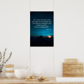 Poster Jean 3:16 Bible Verse Nuit Ciel bleu (Cuisine)