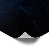 Poster Jean 3:16 Bible Verse Nuit Ciel bleu (Coin)