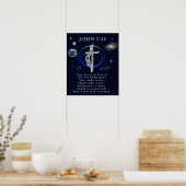 Poster Jean 3:16 chrétien  (Cuisine)