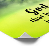 Poster Jean 3:16 Dieu a tant aimé le monde qu'il a donné (Coin)