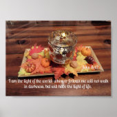 Poster Jean 8:12 Je suis la lumière du monde (Devant)