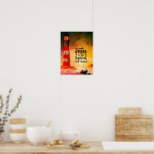 Poster Jean 8 Jésus est la Lumière du Phare Mondial (Cuisine)