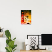 Poster Jean 8 Jésus est la Lumière du Phare Mondial (Bureau à domicile)