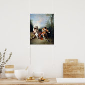 Poster Jean-Antoine Watteau La Surprise (Cuisine)