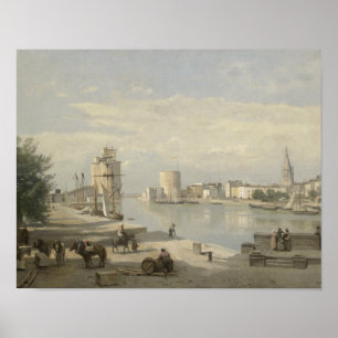 Poster Jean-Baptiste-Camille Corot - Le Port