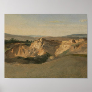 Poster Jean-Baptiste-Camille Corot - Paysage italien