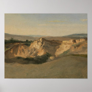 Poster Jean-Baptiste-Camille Corot - Paysage italien