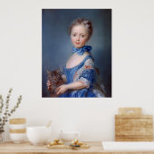 Poster Jean-Baptiste Perronneau : Fille avec Kitten (Cuisine)