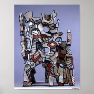Poster Jean Dubuffet Le Cosmorama IV - Art Brut De Jean