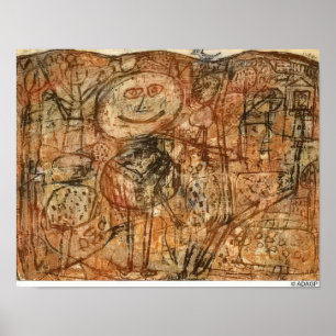 Poster Jean Dubuffet L'Oiseau Bleu - Art Brut De Jean Dub
