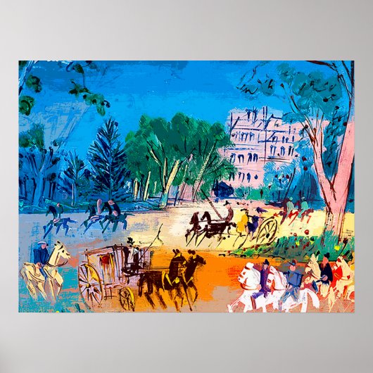 Poster Jean Dufy Bois de Boulogne (Devant)